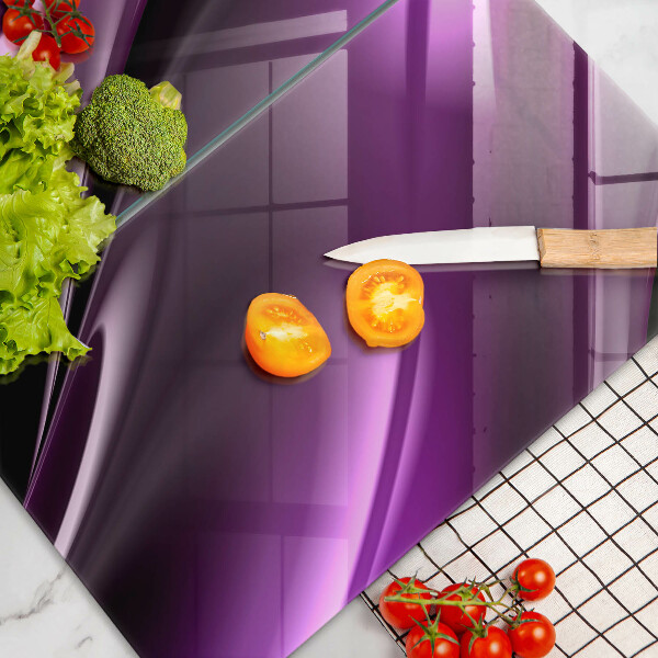 Üveg vágódeszka Lila absztrakció