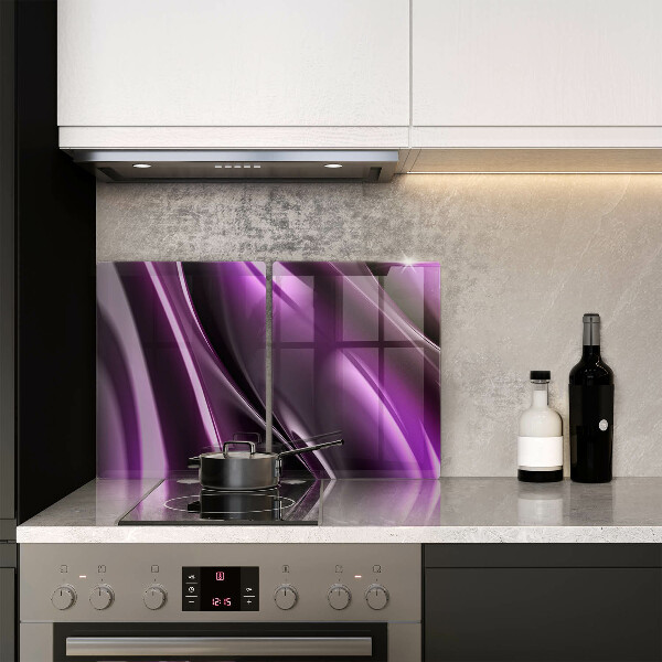 Üveg vágódeszka Lila absztrakció