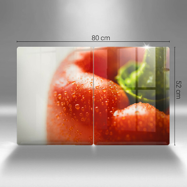 Üveg vágódeszka pirospaprika