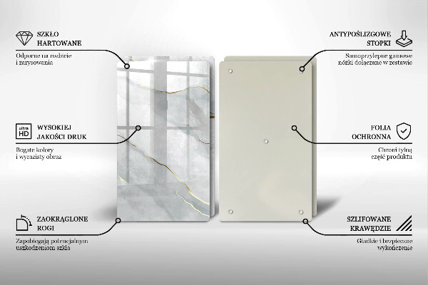 Üveg vágódeszka Kő textúra