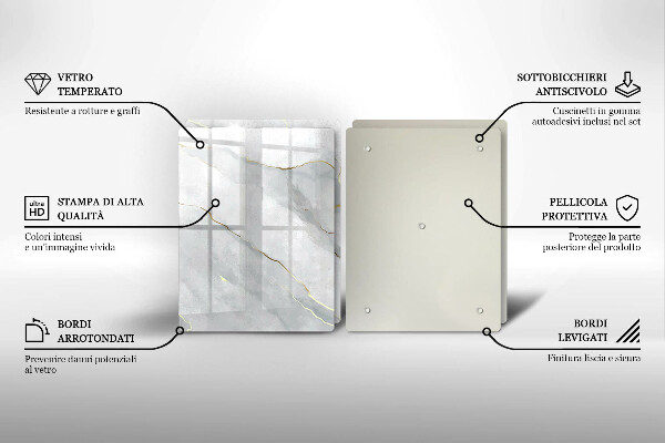 Üveg vágódeszka Kő textúra