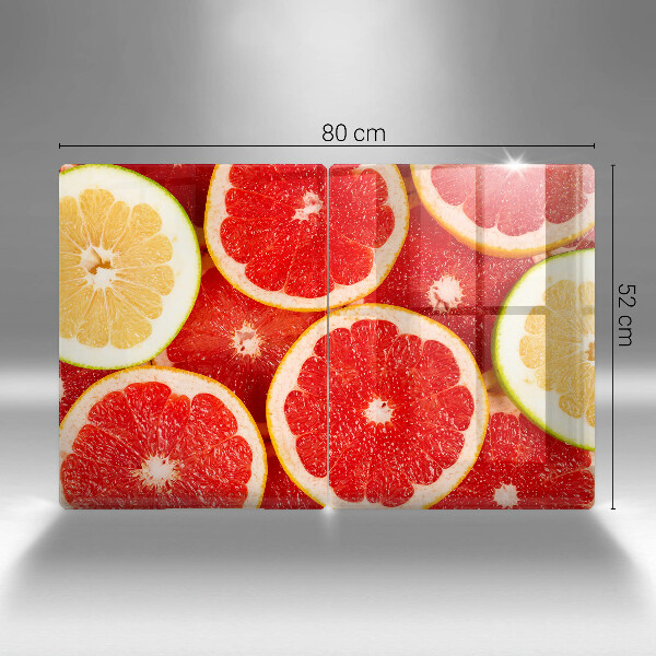 Üveg vágódeszka Grapefruit szeletek