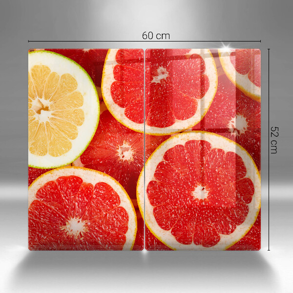 Üveg vágódeszka Grapefruit szeletek