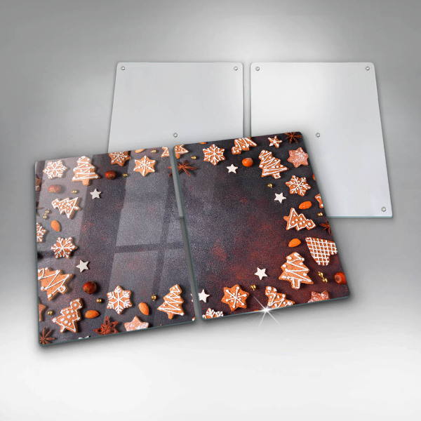 Üveg vágódeszka Mézeskalács karácsony