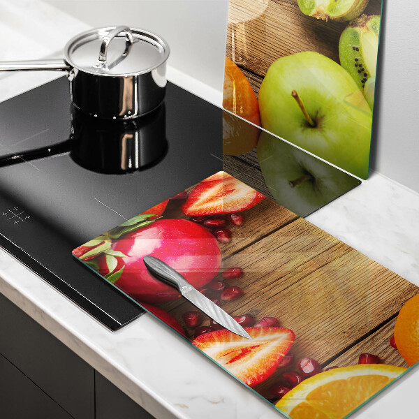 Üveg vágódeszka Friss gyümölcs