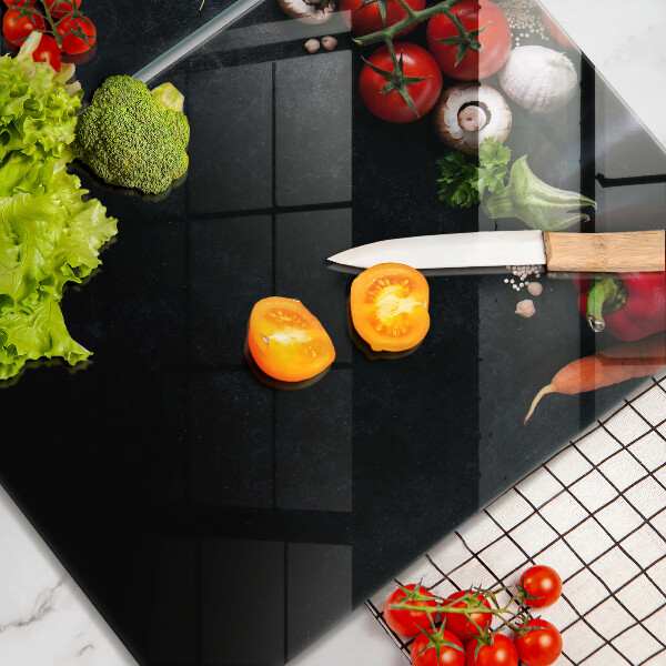 Üveg vágódeszka Színes zöldségek