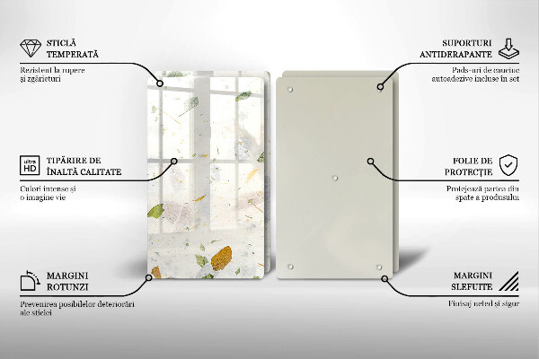 Üveg vágódeszka Lehulló levelek