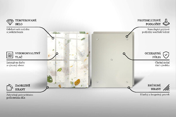 Üveg vágódeszka Lehulló levelek