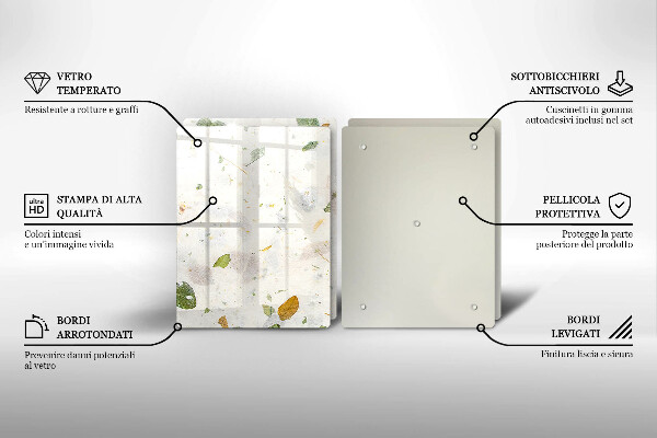 Üveg vágódeszka Lehulló levelek