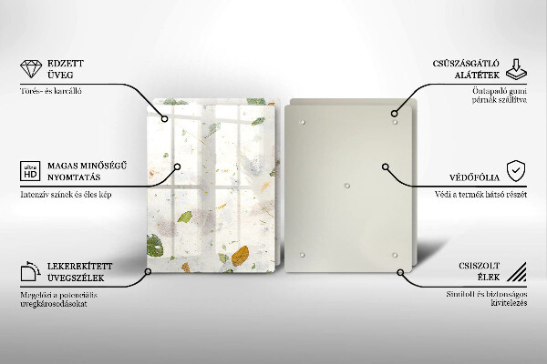 Üveg vágódeszka Lehulló levelek