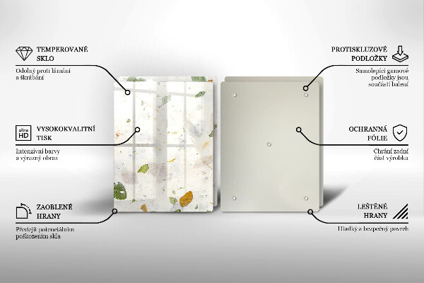 Üveg vágódeszka Lehulló levelek