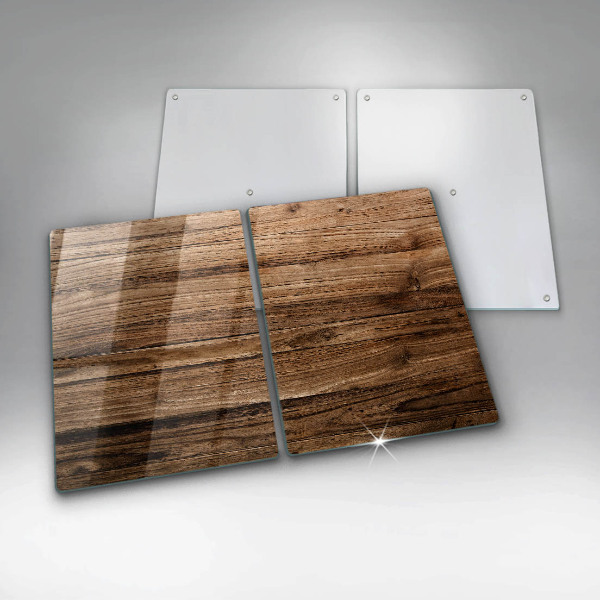 Üveg vágódeszka Fa textúra