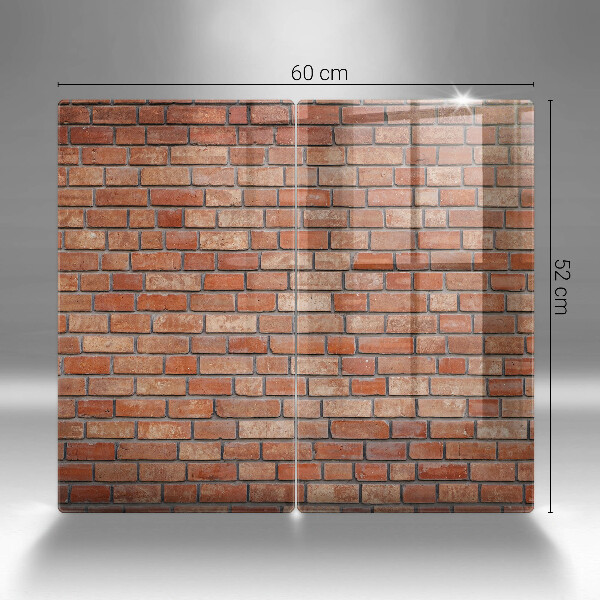 Üveg vágódeszka Téglafal fal