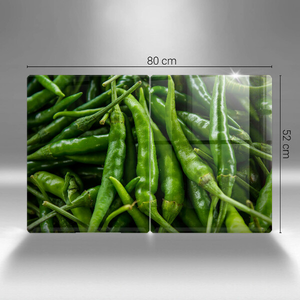 Üveg vágódeszka Borsó hüvely