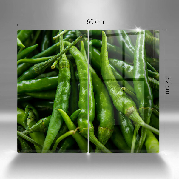 Üveg vágódeszka Borsó hüvely