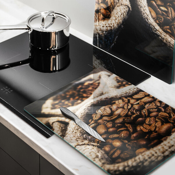 Üveg vágódeszka Zsák kávébab