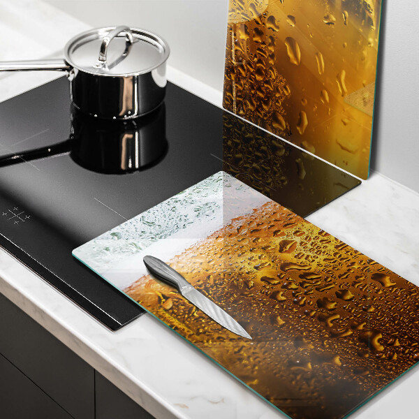 Üveg vágódeszka Nedves pohár sör