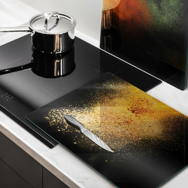 Üveg vágódeszka Színes fűszerek