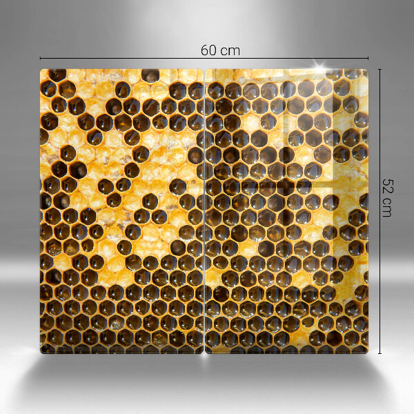Üveg vágódeszka Méhsejt