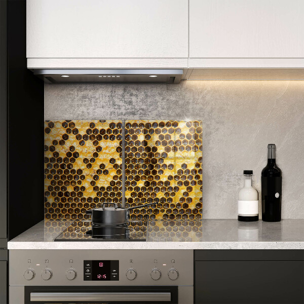 Üveg vágódeszka Méhsejt