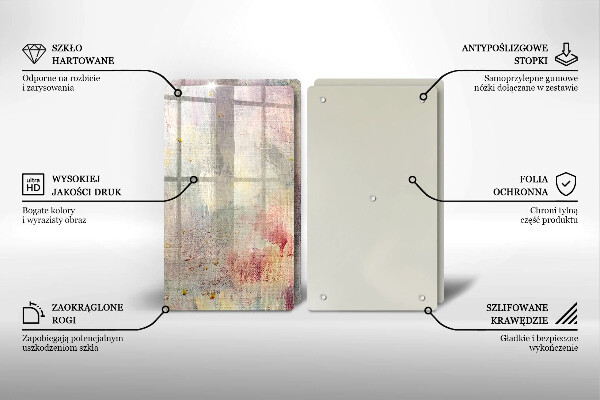 Üveg vágódeszka Festék textúra háttér