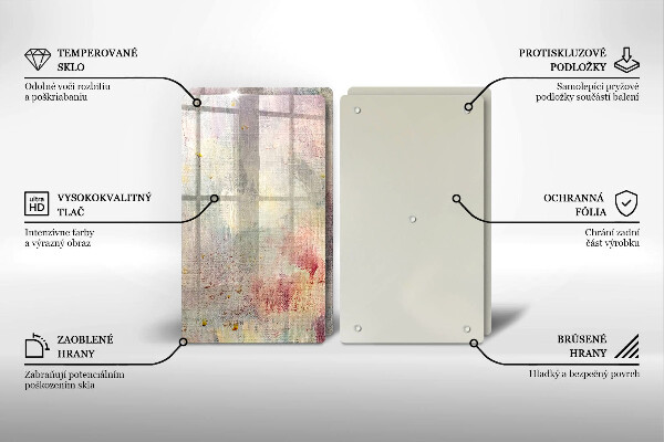 Üveg vágódeszka Festék textúra háttér