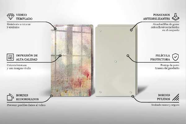 Üveg vágódeszka Festék textúra háttér