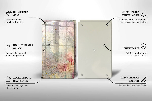 Üveg vágódeszka Festék textúra háttér