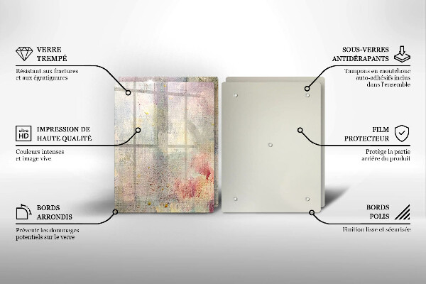 Üveg vágódeszka Festék textúra háttér