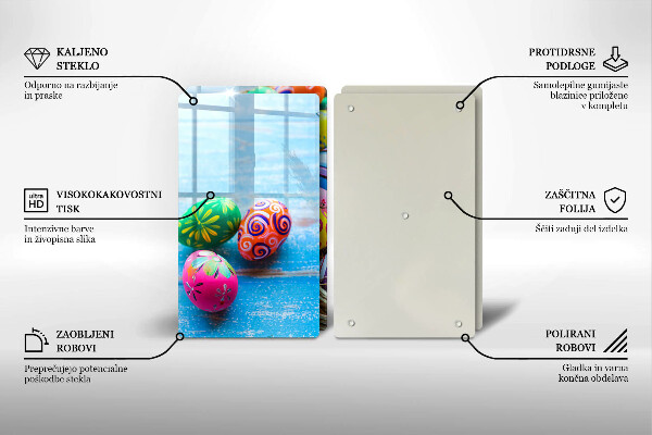 Üveg vágódeszka Húsvéti tojások Húsvéti tojások