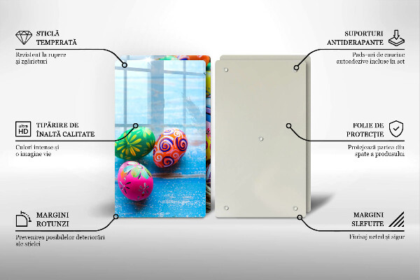 Üveg vágódeszka Húsvéti tojások Húsvéti tojások