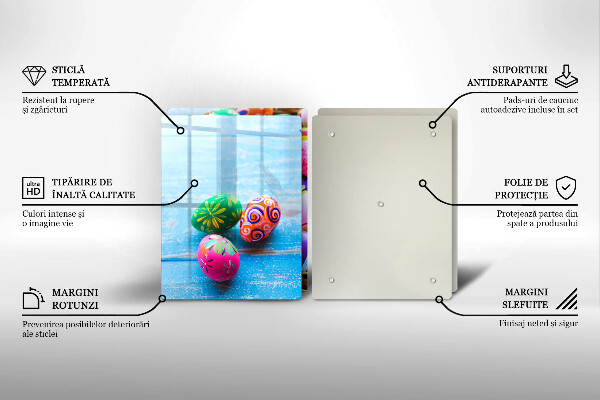 Üveg vágódeszka Húsvéti tojások Húsvéti tojások