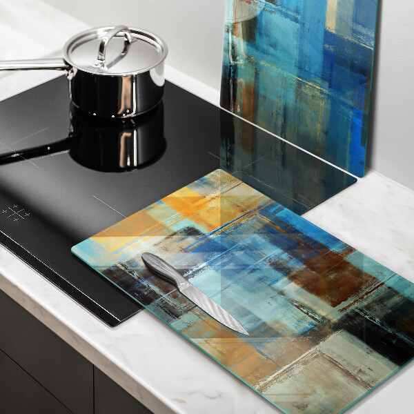 Üveg vágódeszka Festett háttér