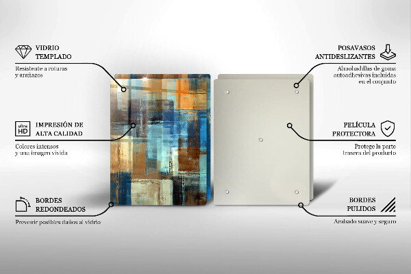 Üveg vágódeszka Festett háttér