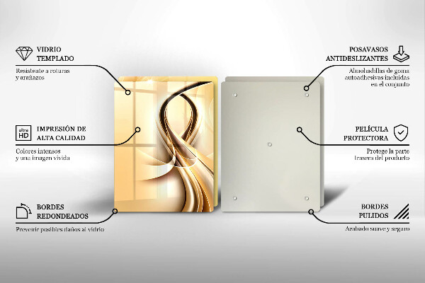 Üveg vágódeszka Füst absztrakció