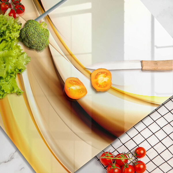 Üveg vágódeszka Absztrakt füst vonalak