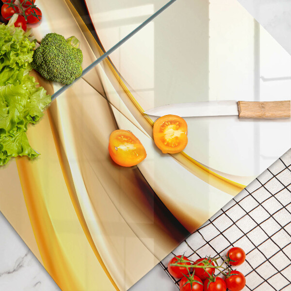 Üveg vágódeszka Absztrakt füst vonalak