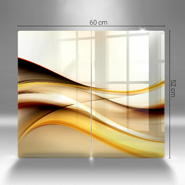 Üveg vágódeszka Absztrakt füst vonalak