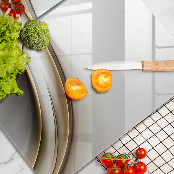 Üveg vágódeszka Lágy vonalak absztrakciója