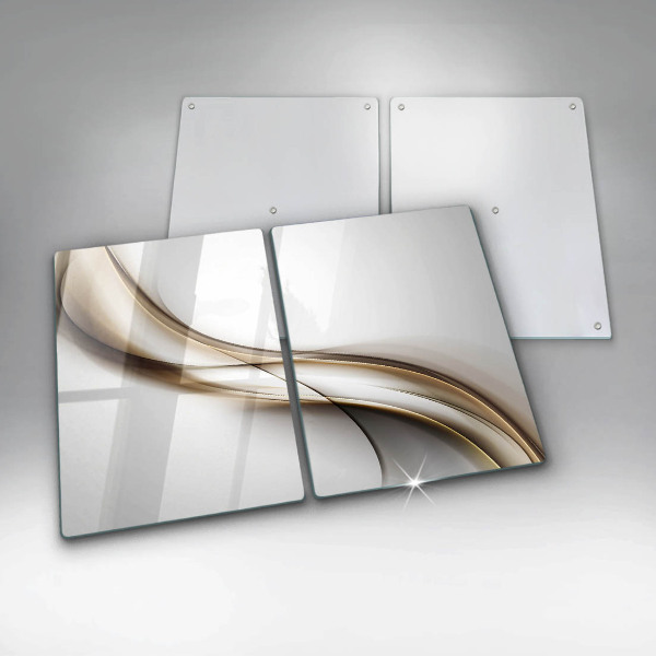 Üveg vágódeszka Lágy vonalak absztrakciója