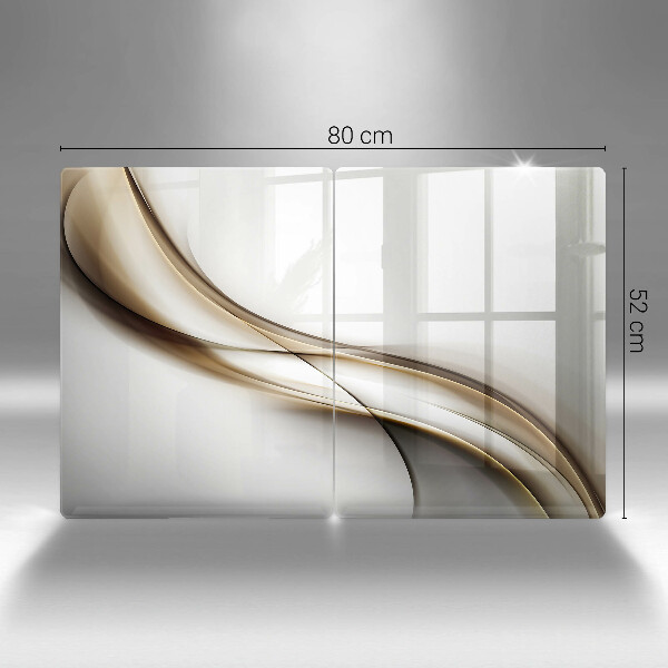 Üveg vágódeszka Lágy vonalak absztrakciója