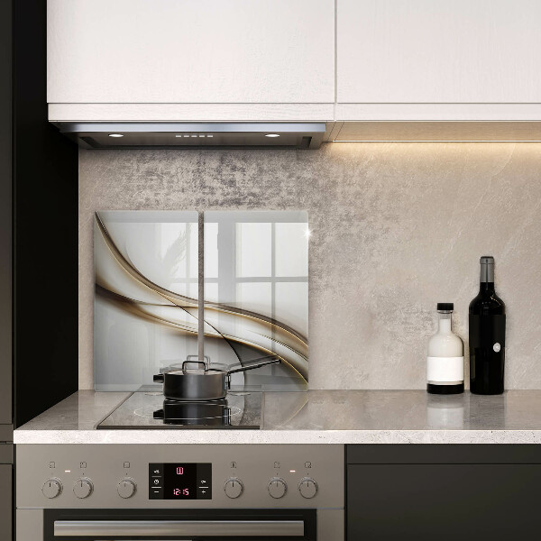 Üveg vágódeszka Lágy vonalak absztrakciója