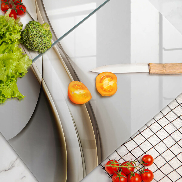 Üveg vágódeszka Lágy vonalak absztrakciója