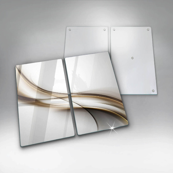 Üveg vágódeszka Lágy vonalak absztrakciója