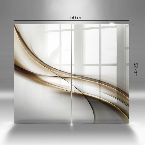 Üveg vágódeszka Lágy vonalak absztrakciója