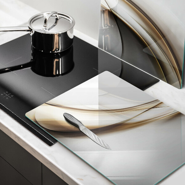 Üveg vágódeszka Lágy vonalak absztrakciója