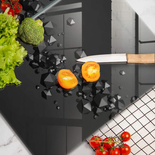 Üveg vágódeszka 3D alakzatok absztrakció