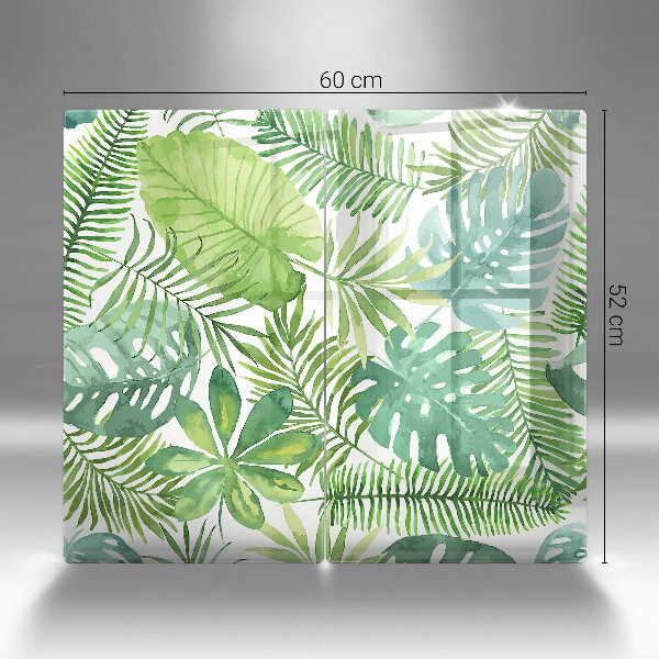 Üveg vágódeszka Akvarell boho levelek