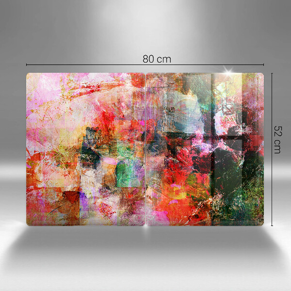 Üveg vágódeszka Festék absztrakció