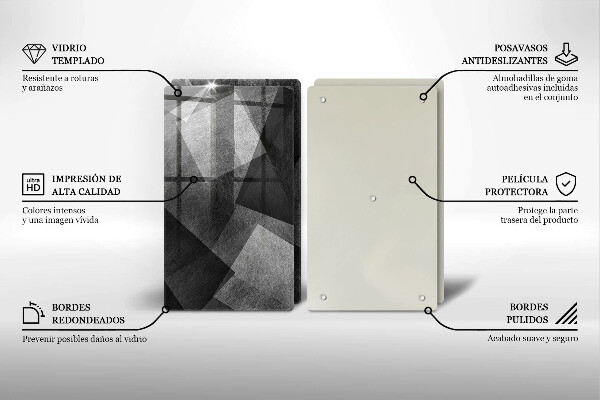 Üveg vágódeszka Geometriai absztrakció